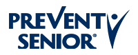 Logo do Prevent Senior com fonte azul escura com símbolo de pessoa ao lado