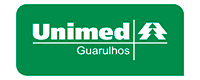 Logo da Unimed Guarulhos com fundo verde